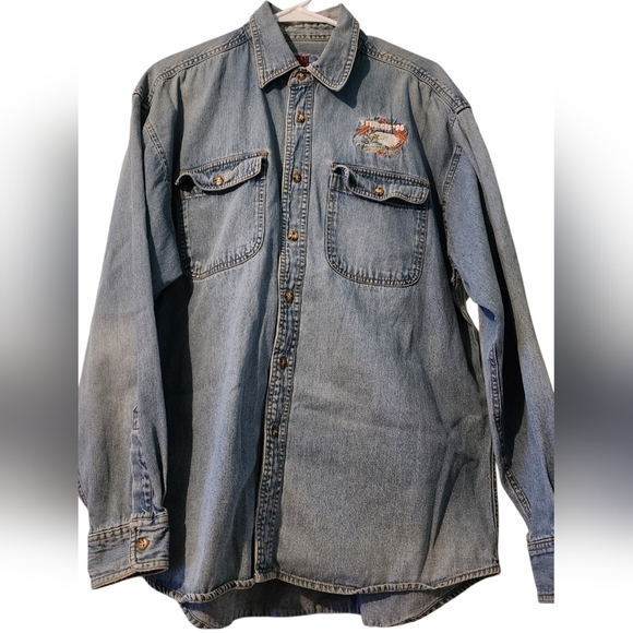 Sun Belt Denim Sturgis 96 Long Sleeve 56th Annual Motorcycle Rally Shirt - Picture 1 of 9